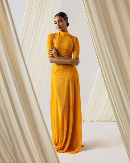 BX Back-Tie Turtleneck Dress