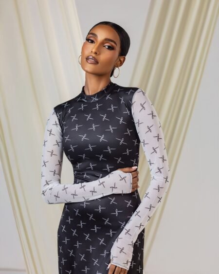 X icon monogram dress