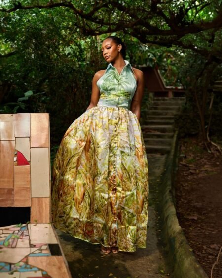Safari maxi dress