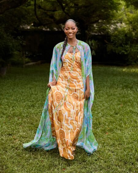 Ocean Cape Dress Set