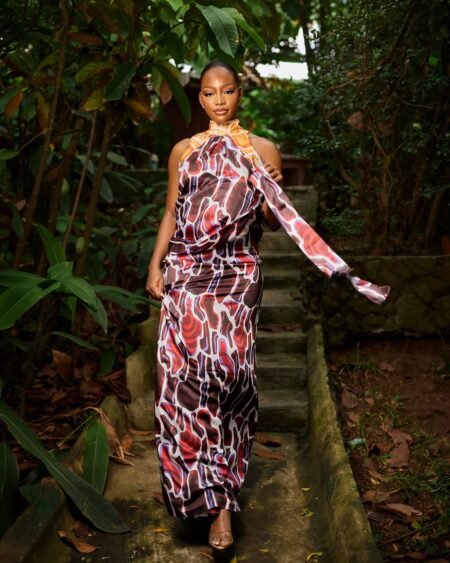 Lucia silk skirt set
